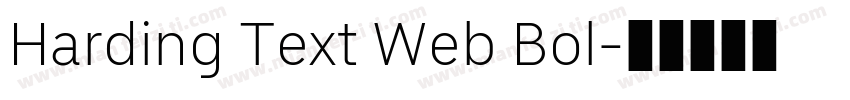 Harding Text Web Bol字体转换